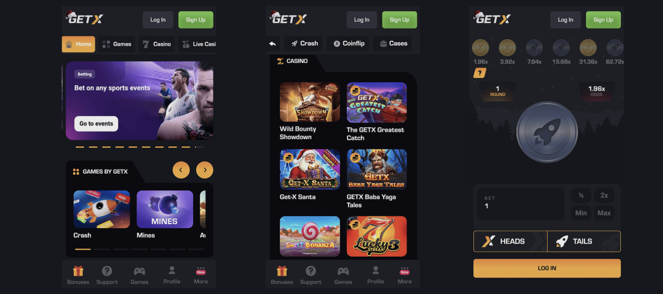 getx casino зеркало